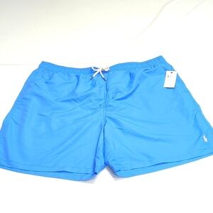 Polo by Ralph Lauren Men's sky blue swim shorts.
